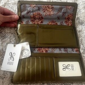 Vintage Hobo Leather Trifold wallet NWT